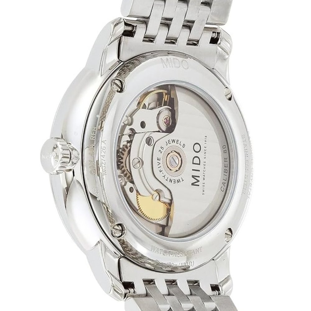 Mido Baroncelli Big Date Swiss Automatic Watch White Dial - Case 40mm - Picture 2 of 5